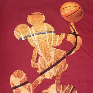 Walt Disney World Mickey Basketball T-Shirt Size 2XL XXL